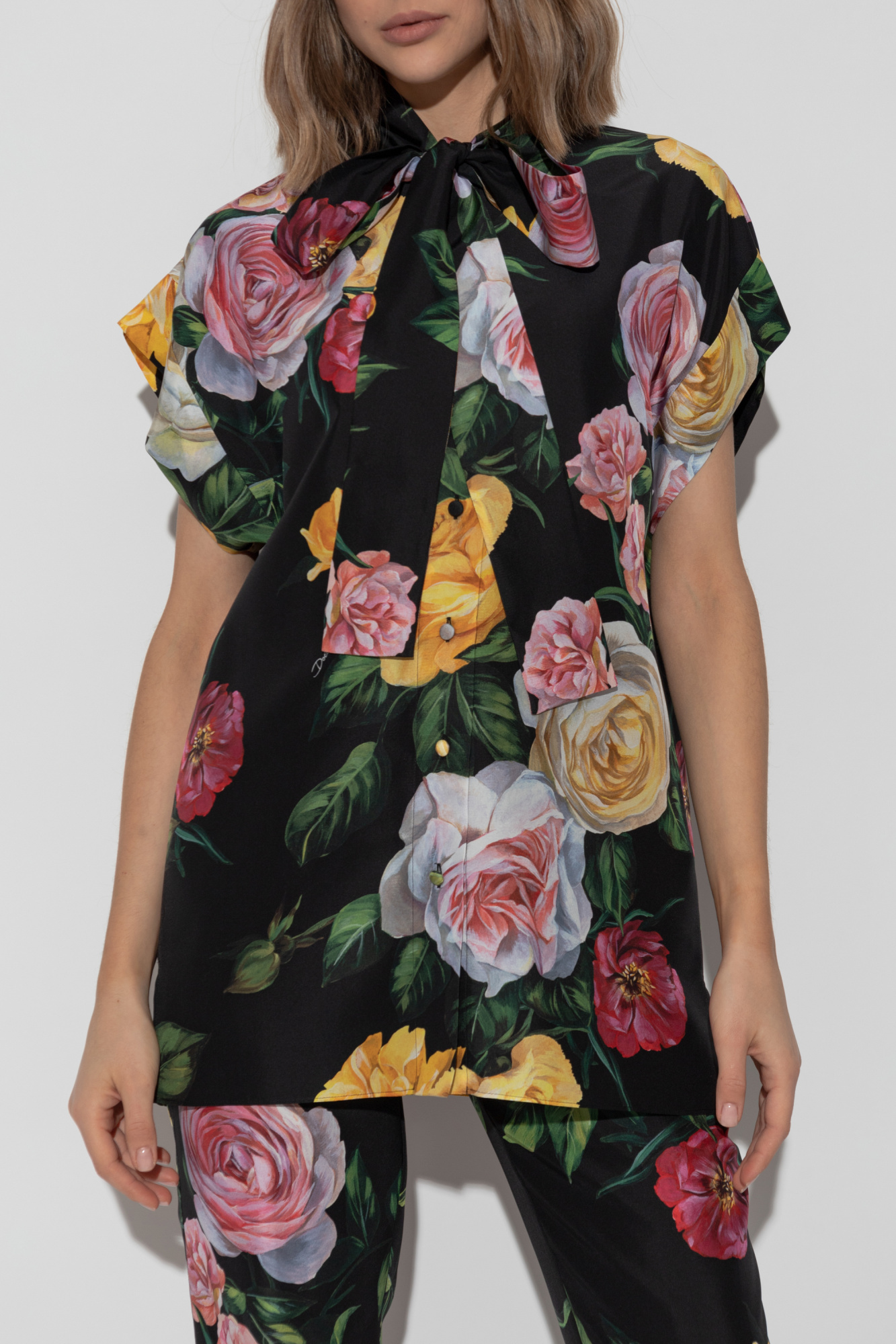Dolce&Gabbana カラフル シフォン フラワーブローチ